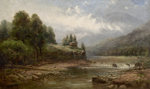 Morning on the French Broad NC (Old Blockhouse)