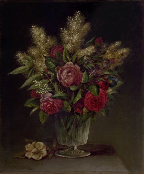 Still Life with Flowers in a Glass Vase