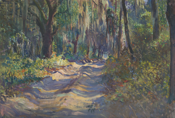 Path with Mossy Trees