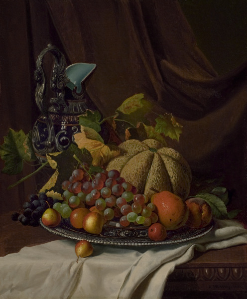 Still Life with Fruit on Silver Salver