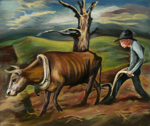 Man Plowing