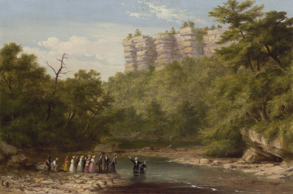A Baptizing on the South Branch of the Potomac near Franklin, Va.