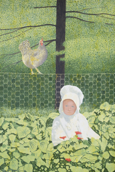 Hen on the Fence