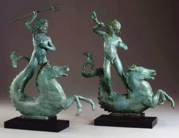 Tritons Riding Hippocamps: A Pair of Fountain Figures