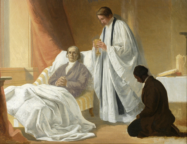 Study for “The Last Communion of Henry Clay”