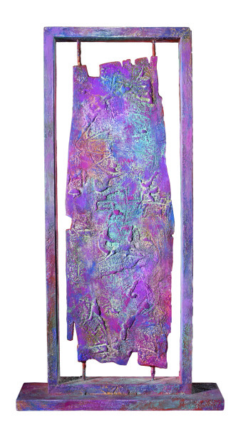 Red, Green and Purple Sculpture