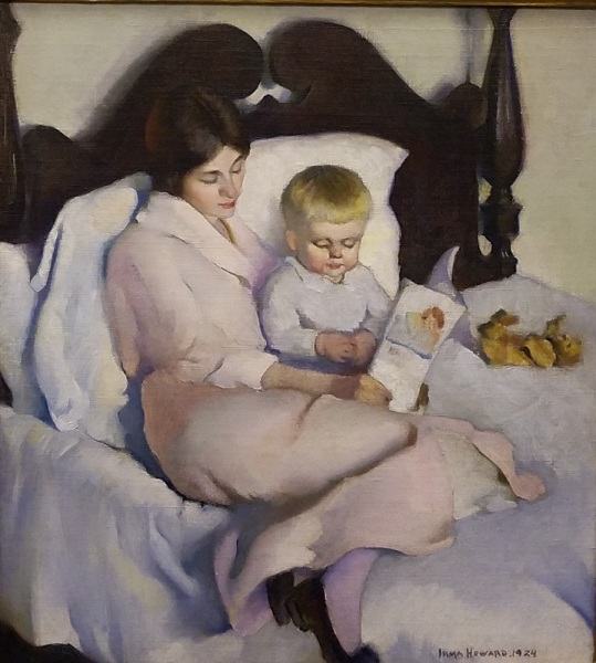 Mother and Child in Bed