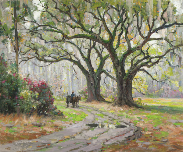 Entrance to Magnolia Gardens in Spring, Charleston, SC