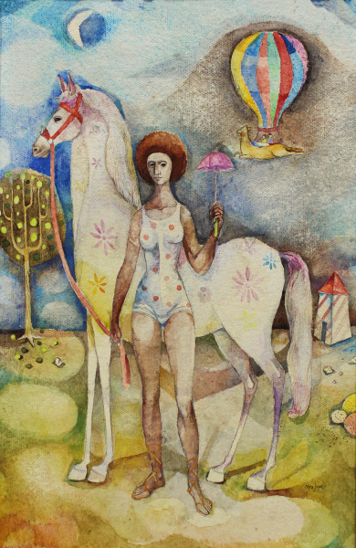 Woman and a Horse