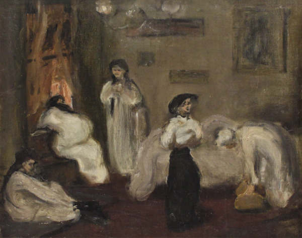 Five Figures in the Bedroom