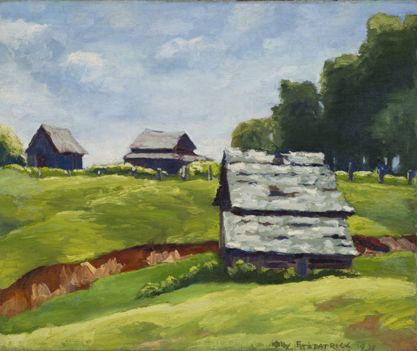 Landscape with Barns