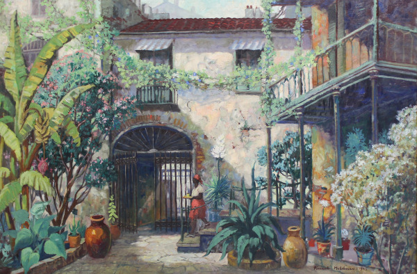Southern Tranquility (Courtyard behind 726 St. Peter St., Preservation Hall, New Orleans)