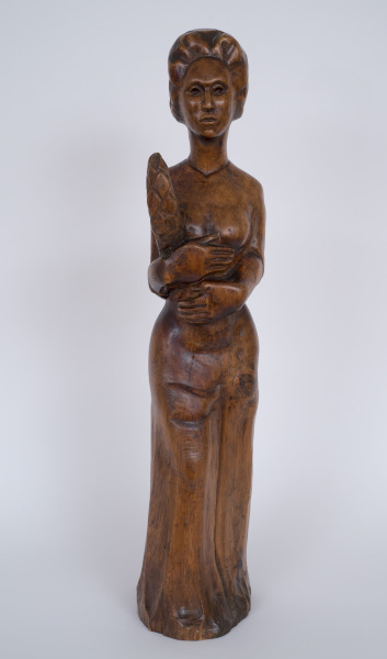 Woman Holding Sheaf of Wheat