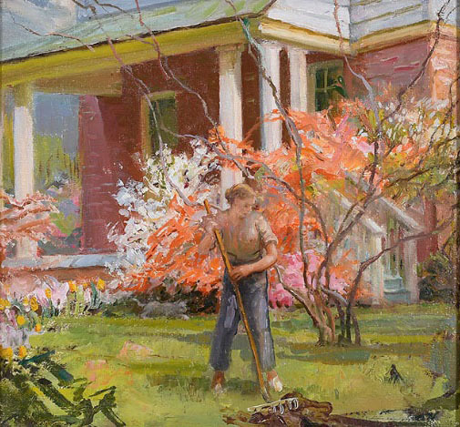 Raking the Yard