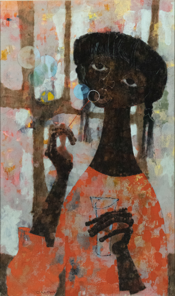 Girl Blowing Bubbles
