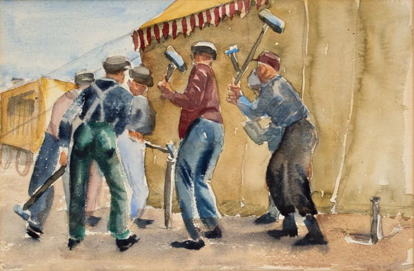 Untitled (Staking a Circus Tent)